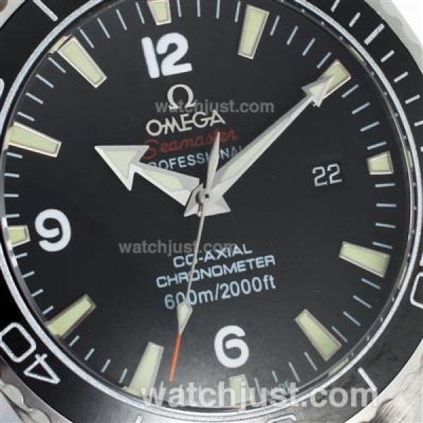 Cheap UK Sale Omega Seamaster Automatic Replica Watch With Black Dial For Men