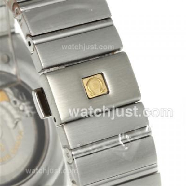 Cheap UK Omega Constellation Automatic Fake Watches With Brown Dials For Men