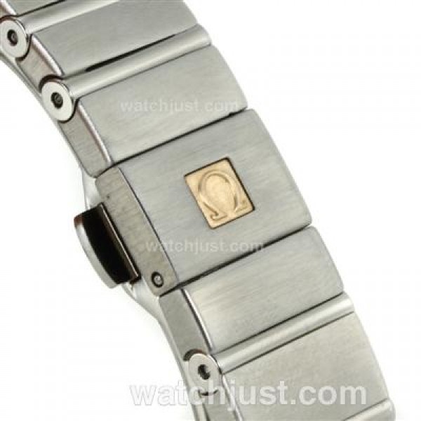 Perfect UK Omega Constellation Automatic Fake Watch With White Dial For Women