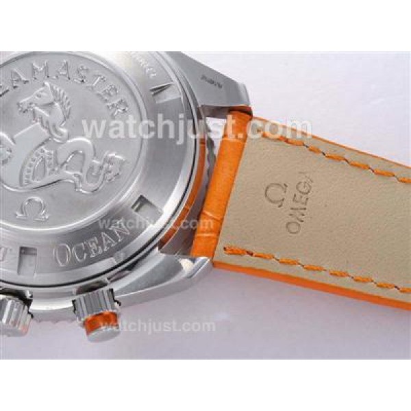 Quality UK Sale Omega Planet Ocean Automatic Replica Watches With Black Dials For Men