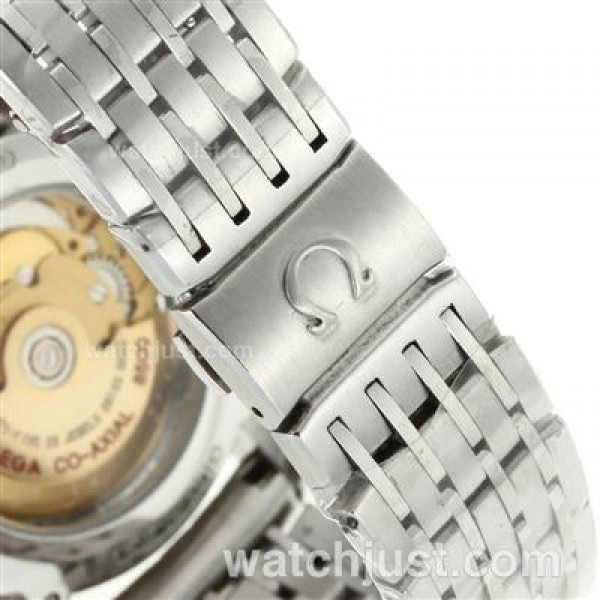 Cheap UK Sale Omega De Ville Automatic Fake Watches With Black Dials For Men