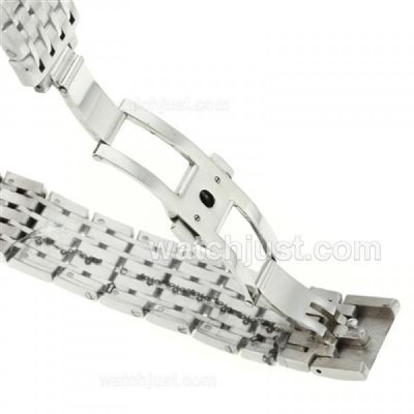 Cheap UK Sale Omega De Ville Automatic Replica Watches With White Dials For Men