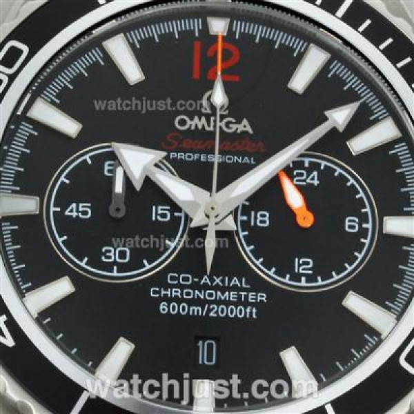 Perfect UK Sale Omega Seamaster Automatic Replica Watch With Black Dial For Men