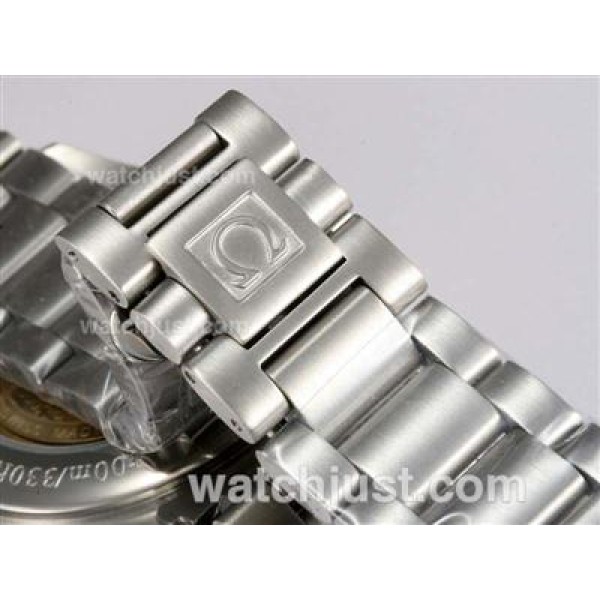 1:1 Best UK Sale Omega Seamaster Automatic Fake Watch With White Dial For Men
