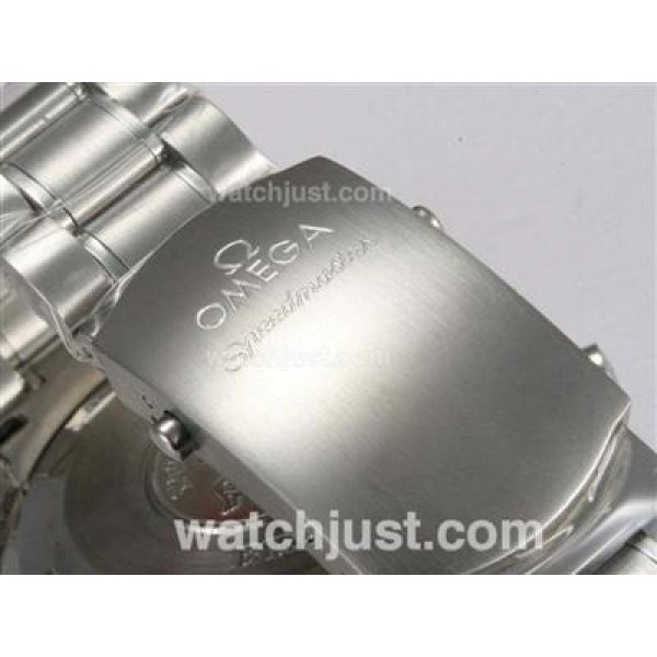 Quality UK Sale Omega Speedmaster Automatic Replica Watches With White Dials For Men