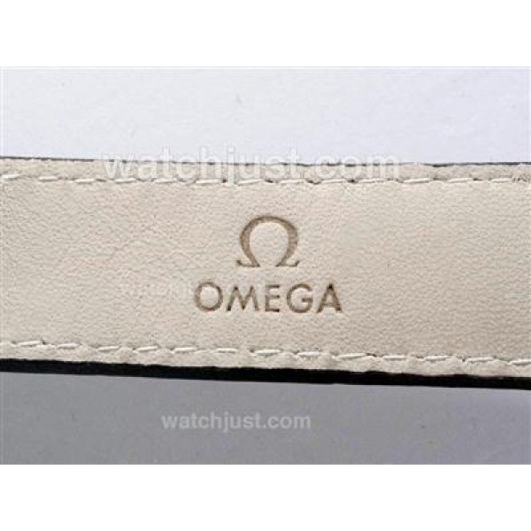 Perfect UK Sale Omega Hour Vision Automatic Fake Watch With Black And White Dial For Men