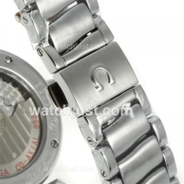 Perfect UK Sale Omega Ladymatic Automatic Replica Watch With White Dial For Women