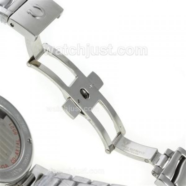 Perfect UK Sale Omega Ladymatic Automatic Replica Watch With White Dial For Women