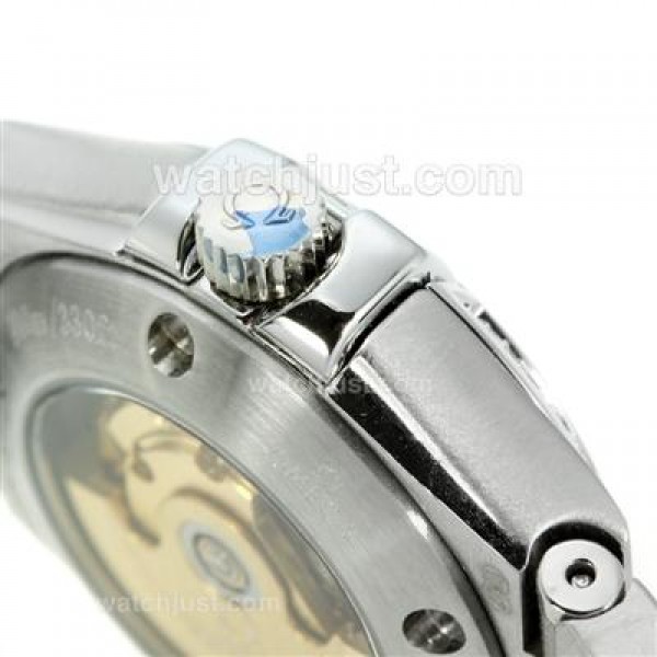 Perfect UK Omega Constellation Automatic Replica Watches With White Dials For Women
