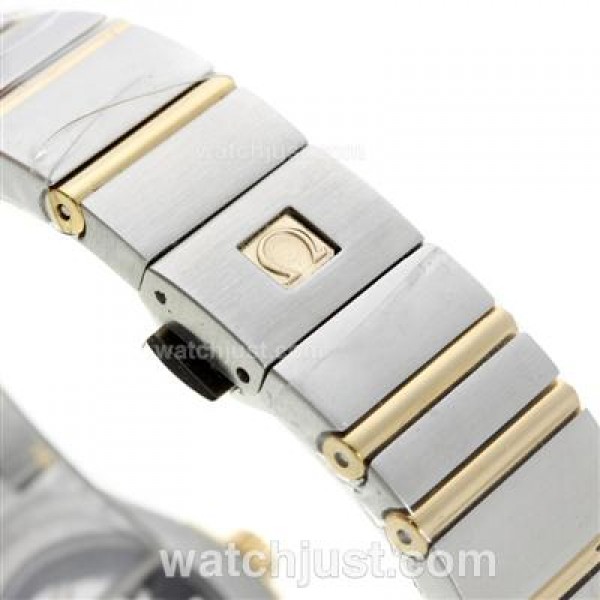 Best UK Omega Constellation Automatic Fake Watch With White Dial For Women