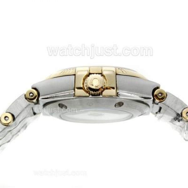 Best UK Omega Constellation Automatic Fake Watch With White Dial For Women