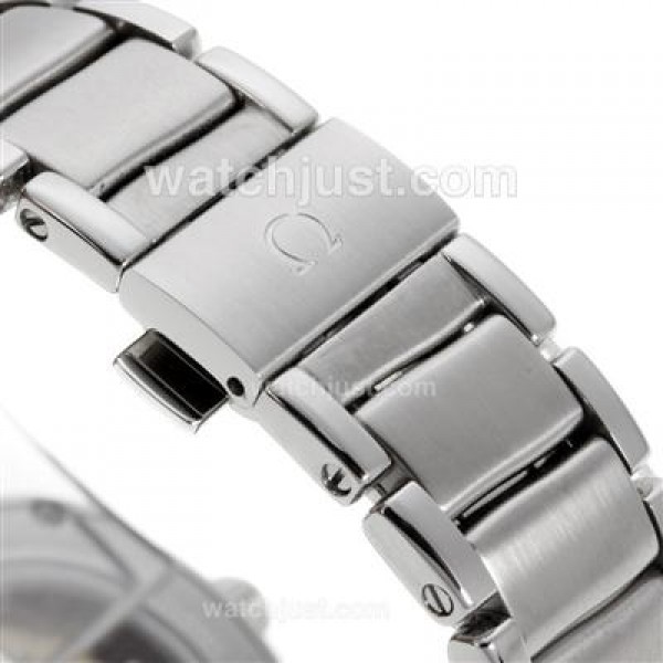Best UK Sale Omega Ladymatic Automatic Fake Watches With White Dials For Women