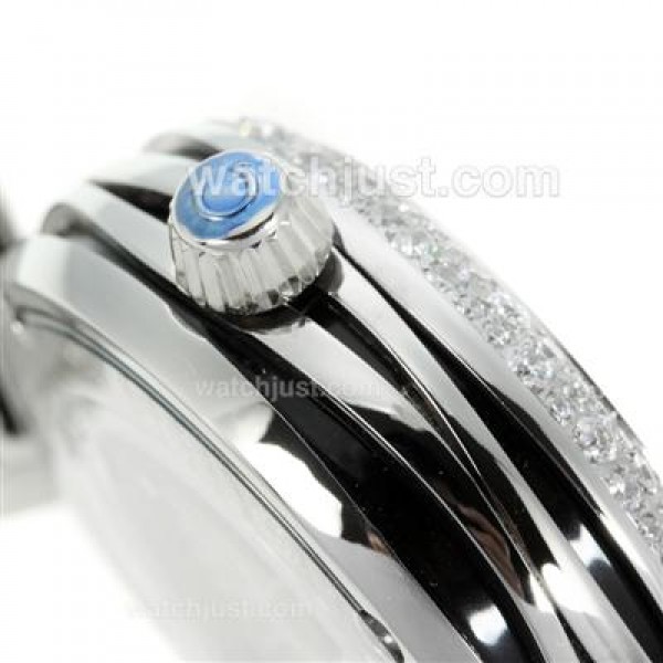 Best UK Sale Omega Ladymatic Automatic Fake Watches With White Dials For Women