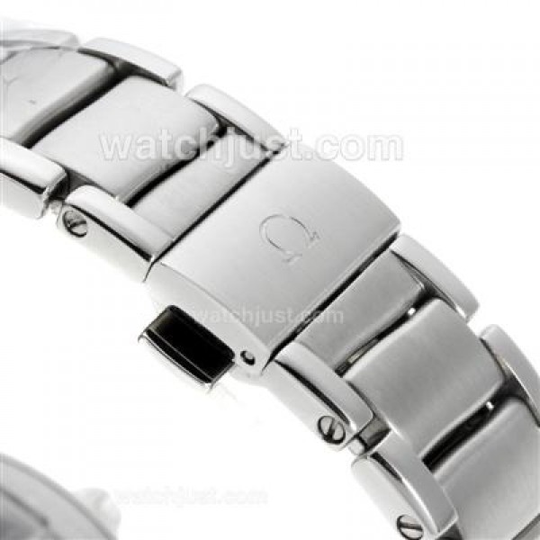 Cheap UK Sale Omega Ladymatic Automatic Fake Watch With White Dial For Women