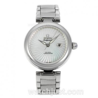 Cheap UK Sale Omega Ladymatic Automatic Replica Watches With White Dials For Women