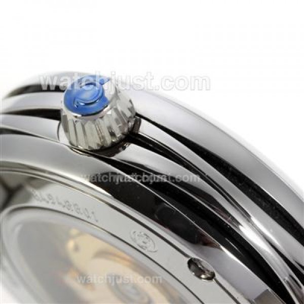 Cheap UK Sale Omega Ladymatic Automatic Replica Watches With Black Dials For Women