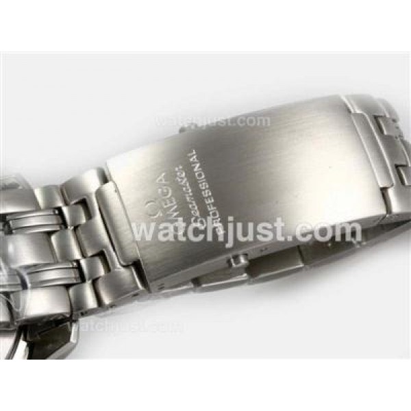 Waterproof UK Sale Omega Seamaster Automatic Replica Watches With Black Dials For Men