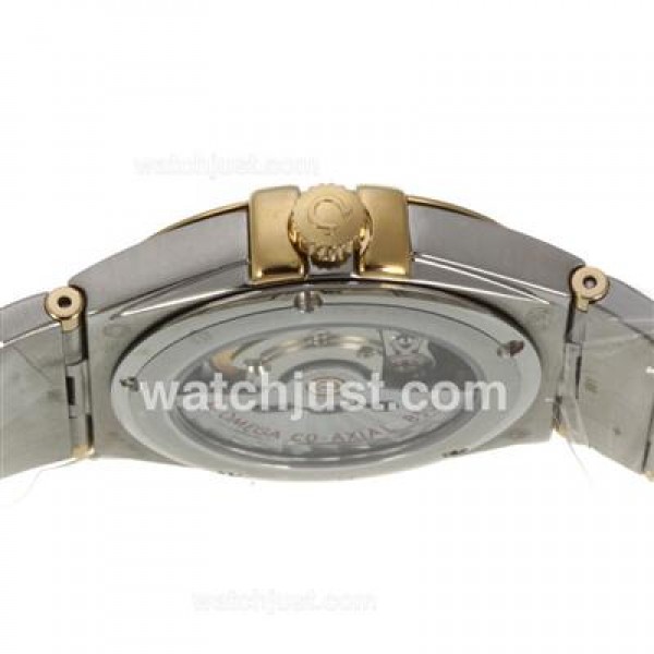 Best UK Omega Constellation Automatic Fake Watches With Black Dials For Women