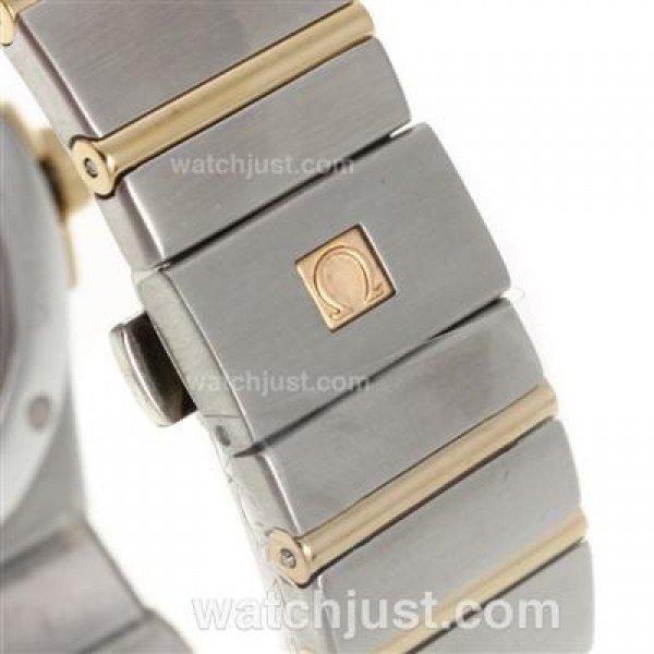 Perfect UK Omega Constellation Automatic Replica Watches With Black Dials For Women