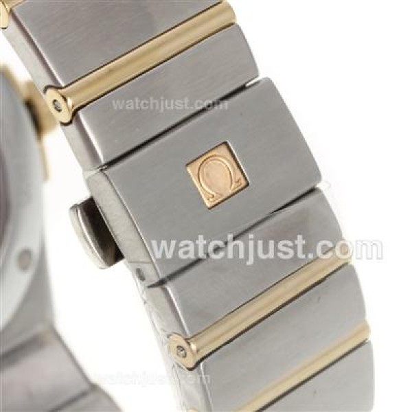 Best UK Omega Constellation Automatic Fake Watch With White Dial For Men