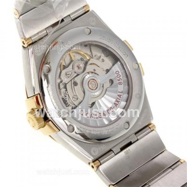 Best UK Omega Constellation Automatic Fake Watches With Black Dials For Men