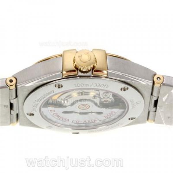 Best UK Omega Constellation Automatic Fake Watches With Black Dials For Men
