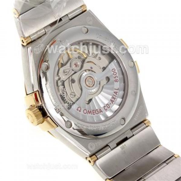 Perfect UK Omega Constellation Automatic Replica Watches With Silvery Dials For Women