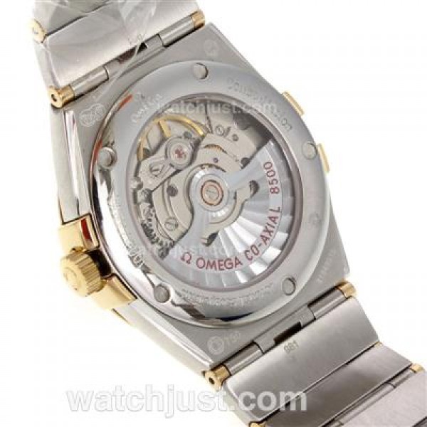 Perfect UK Omega Constellation Automatic Fake Watch With Silvery Dial For Women