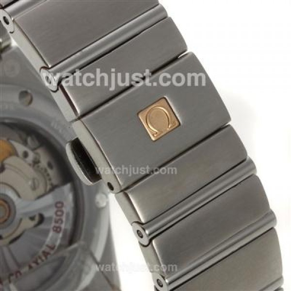 Quality UK Omega Constellation Automatic Fake Watches With Brown Dials For Women