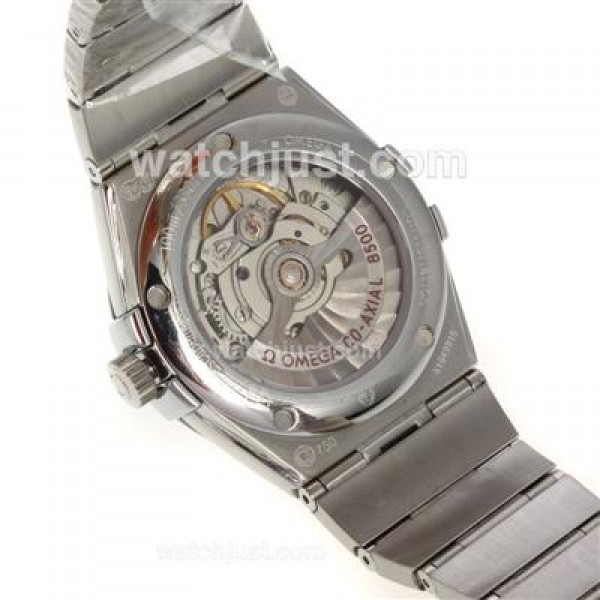 Best UK Sale Omega Constellation Automatic Replica Watches With Black Dials For Women