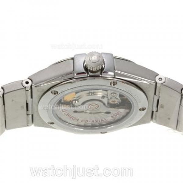 Best UK Sale Omega Constellation Automatic Replica Watches With Black Dials For Women