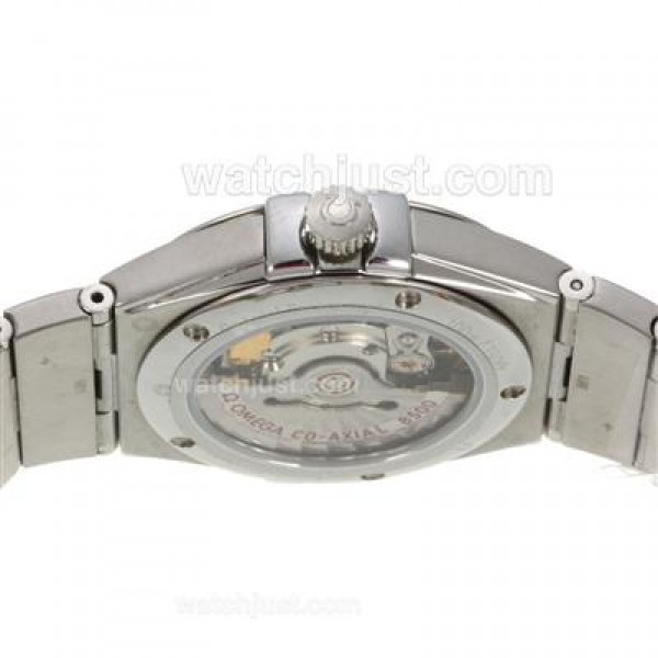 Best UK Omega Constellation Automatic Replica Watch With White Dial For Women