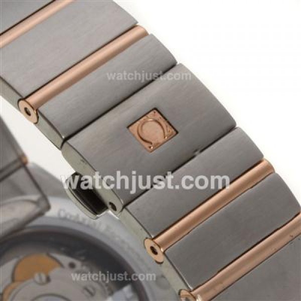 Perfect UK Omega Constellation Automatic Replica Watches With White Dials For Women