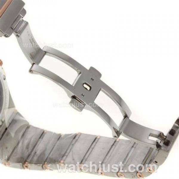 Perfect UK Omega Constellation Automatic Replica Watches With White Dials For Women