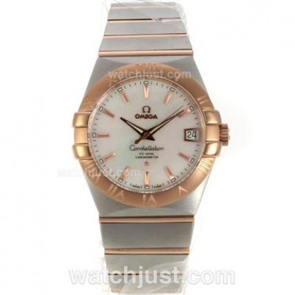 Best UK Omega Constellation Automatic Replica Watches With White Dials For Women