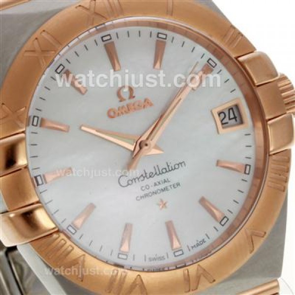 Best UK Omega Constellation Automatic Replica Watches With White Dials For Women