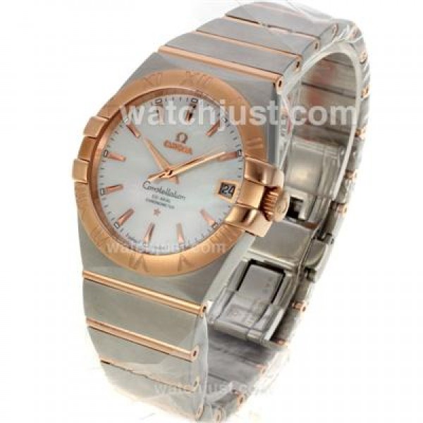 Best UK Omega Constellation Automatic Replica Watches With White Dials For Women