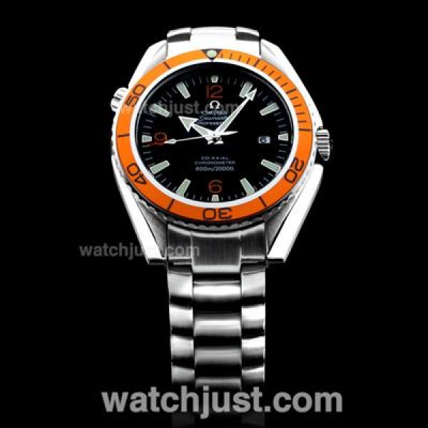 Perfect UK Sale Omega Seamaster Automatic Replica Watch With Black Dial For Men