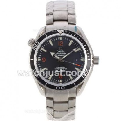 Perfect UK Sale Omega Seamaster Automatic Fake Watch With Black Dial For Men