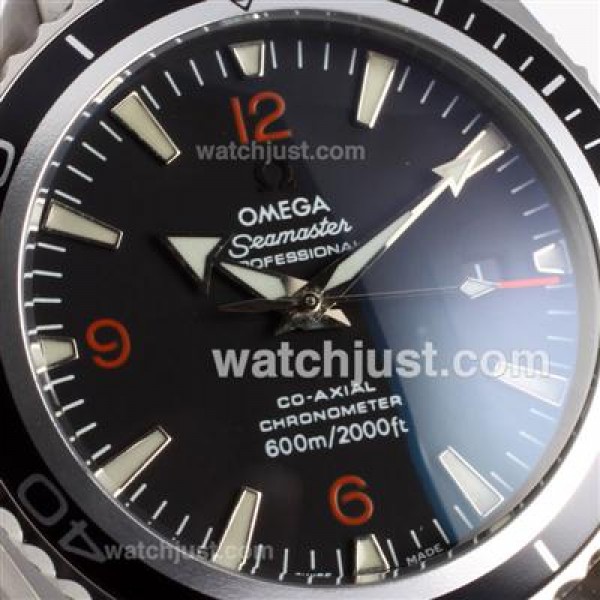 Perfect UK Sale Omega Seamaster Automatic Fake Watch With Black Dial For Men