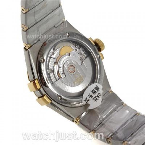 Perfect UK Omega Constellation Automatic Replica Watches With Champagne Dials For Women