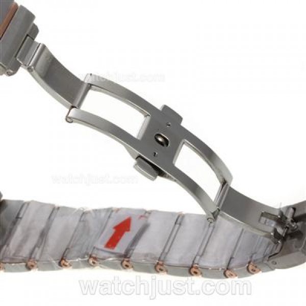 Perfect UK Omega Constellation Automatic Replica Watches With White Dials For Women