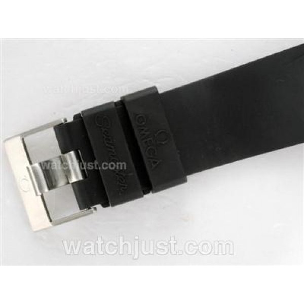Cheap UK Sale Omega Seamaster Automatic Fake Watches With Black Dials For Men