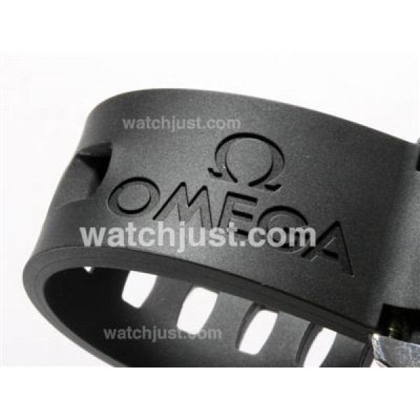 Cheap UK Sale Omega Seamaster Automatic Fake Watches With Black Dials For Men