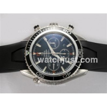 Best UK Sale Omega Seamaster Automatic Replica Watches With Black Dials For Men