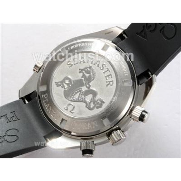 Best UK Sale Omega Seamaster Automatic Replica Watches With Black Dials For Men