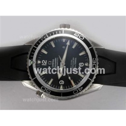 Waterproof UK Sale Omega Seamaster Automatic Fake Watch With Black Dial For Men