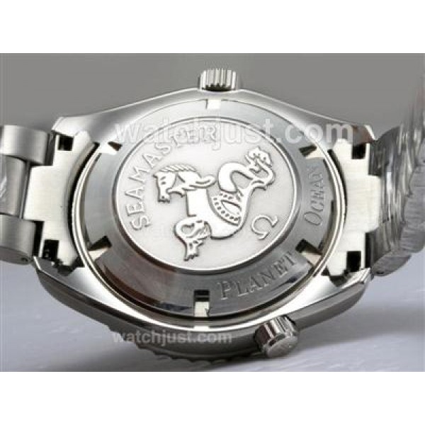 AAA Best UK Sale Omega Seamaster Automatic Fake Watch With Black Dial For Men