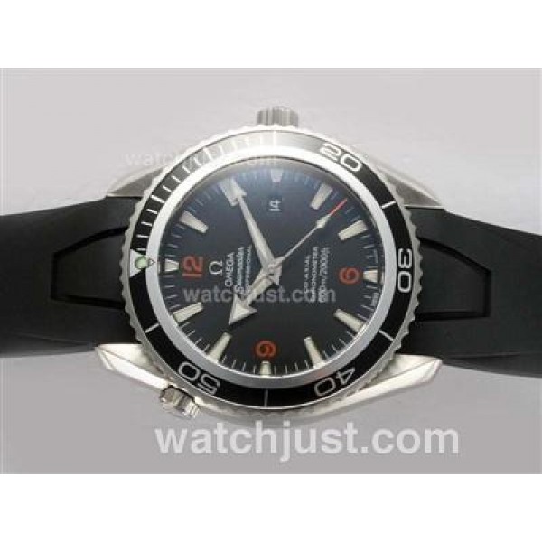 Cheap UK Sale Omega Seamaster Automatic Replica Watch With Black Dial For Men