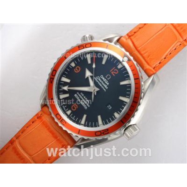 AAA Best UK Sale Omega Seamaster Automatic Fake Watch With Black Dial For Men